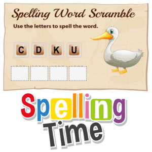 Spelling Word Scramble – Set B