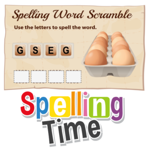 Spelling Word Scramble – Set A
