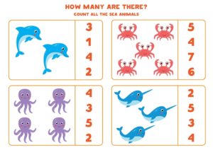 Let’s Count Sea Animals – Set A