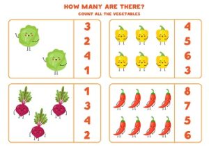 Let’s Count Vegetables? – Set C