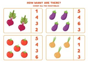 Let’s Count Vegetables – Set D