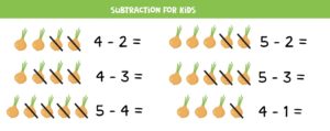 Subtraction For Kids – Set A