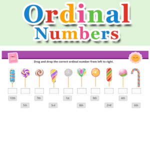 Ordinal Numbers – 1st to 10th – Lollipop