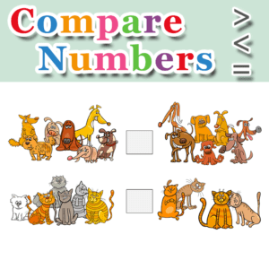 Compare Numbers – Greater Than – Less Than – Equal To – Set 1