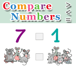 Compare Numbers – Greater Than – Less Than – Equal To – Set 10