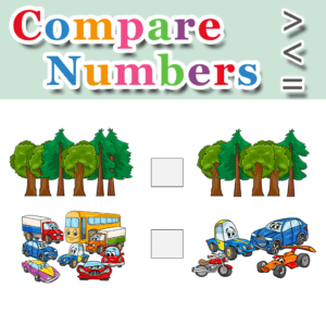 Compare Numbers – Greater Than – Less Than – Equal To – Set 13