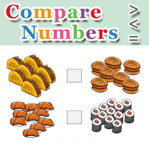 Compare Numbers – Greater Than – Less Than – Equal To – Set 18