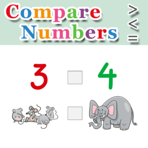 Compare Numbers – Greater Than – Less Than – Equal To – Set 2