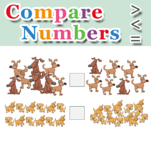 Compare Numbers – Greater Than – Less Than – Equal To – Set 4