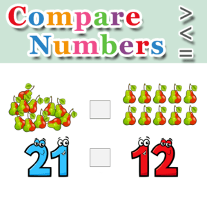 Compare Numbers – Greater Than – Less Than – Equal To – Set 6