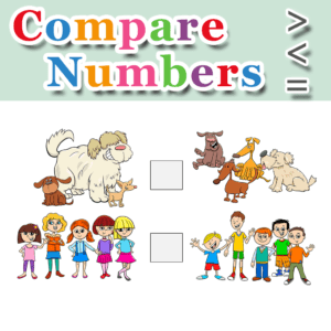 Compare Numbers – Greater Than – Less Than – Equal To – Set 7