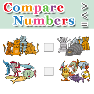 Compare Numbers – Greater Than – Less Than – Equal To – Set 9