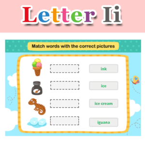 Match Words with the Correct Pictures – Letter I