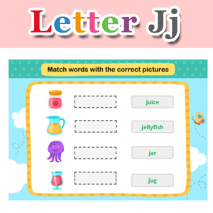 Match Words with the Correct Pictures – Letter J