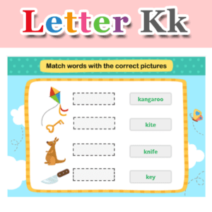 Match Words with the Correct Pictures – Letter K