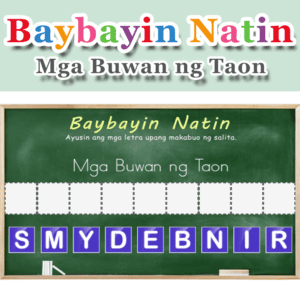 Baybayin Natin – Mga Buwan ng Taon – Set 12