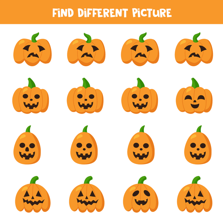 Find Different Picture - Set A - iWorksheets | Free Interactive