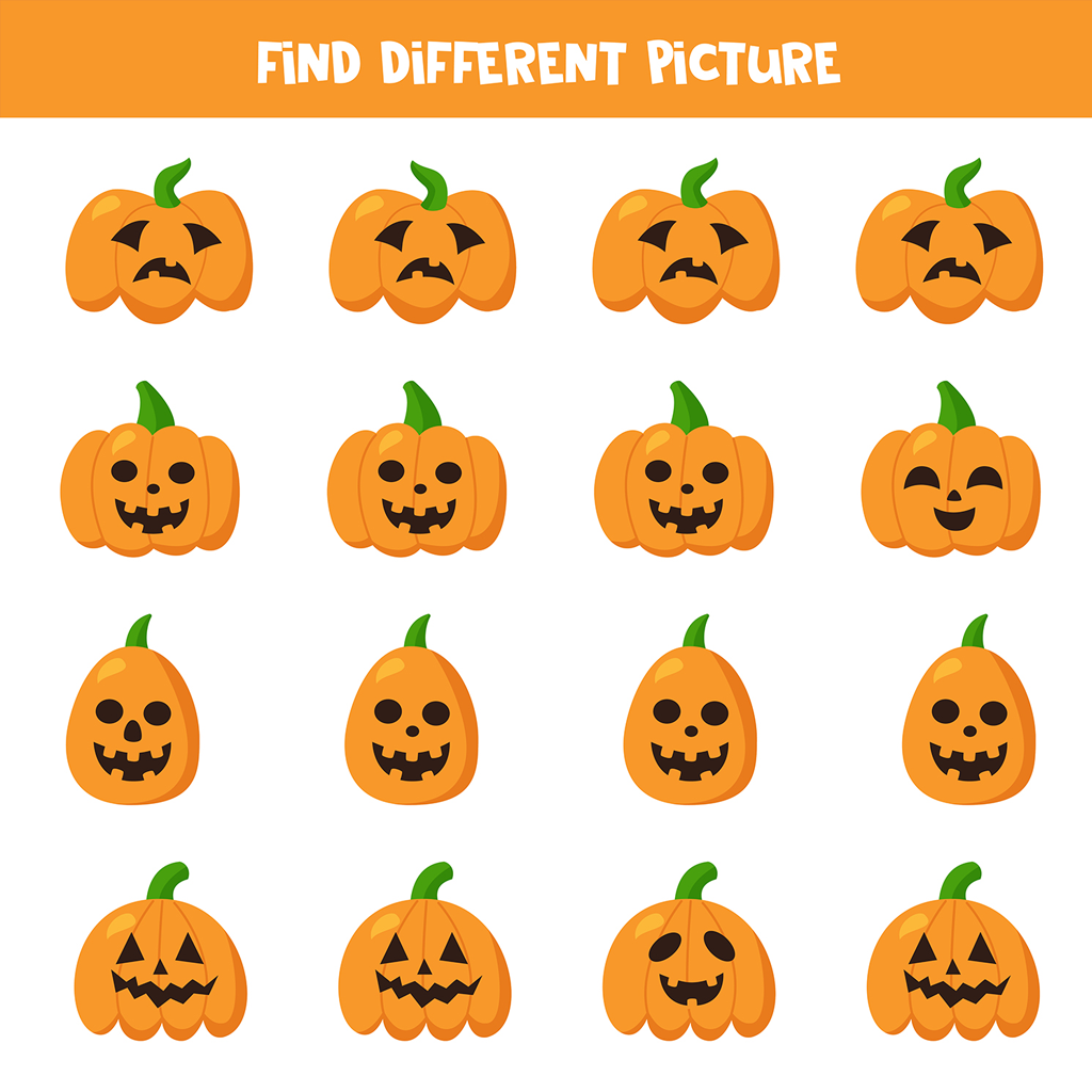 Find Different Pics Find Different Picture - Set B - iWorksheets | Free Interactive ...